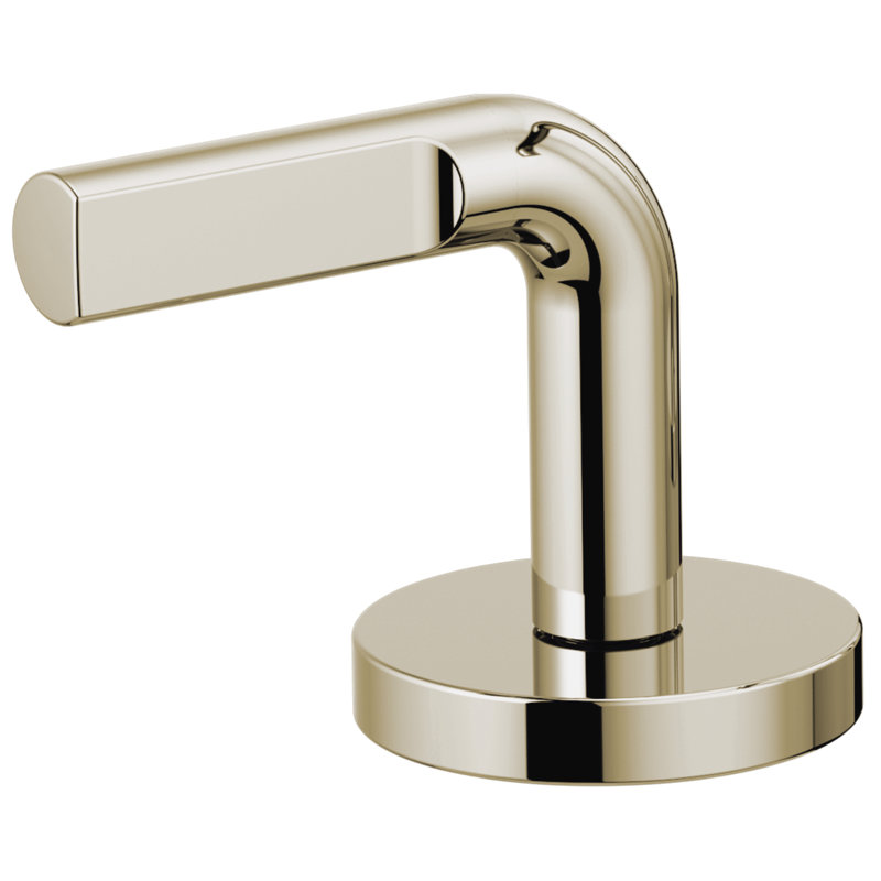 Litze® Widespread Lavatory Faucet With Low Spout, Notch Lever Handle, Polished Nickel, 1.2 GPM