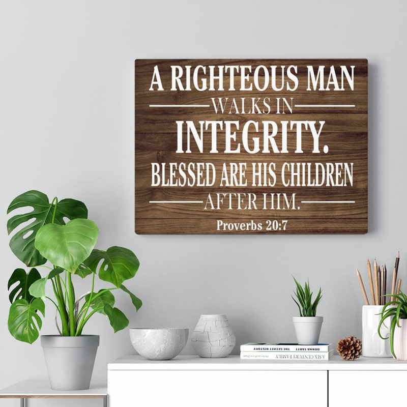 Righteous Man - Wrapped Canvas Print, 61cm H x 76cm W