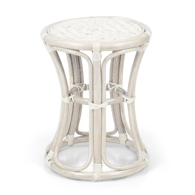 Tabouret d'appoint Romel, Blanc