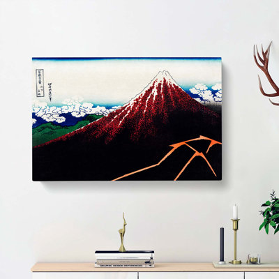 Sanka Hakuu by Katsushika Hokusai - Wrapped Canvas Painting Print