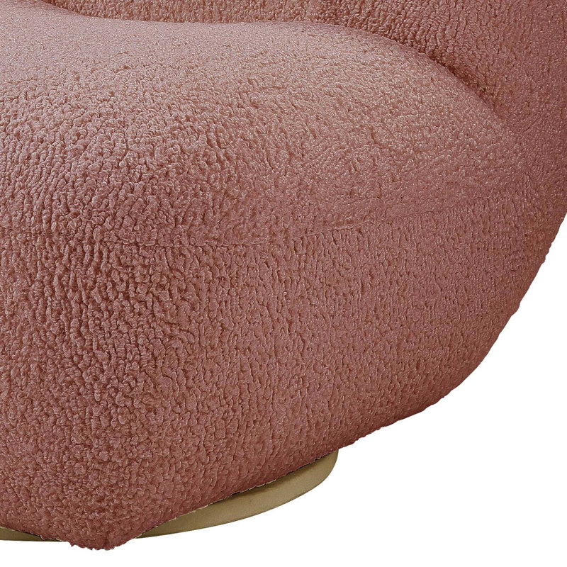 Fauteuil d'appoint en sherpa Yedaid Teddy