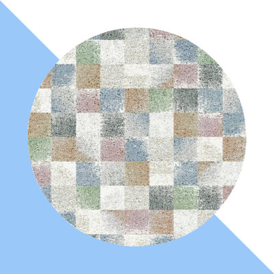 Beom Chequered Area Rug