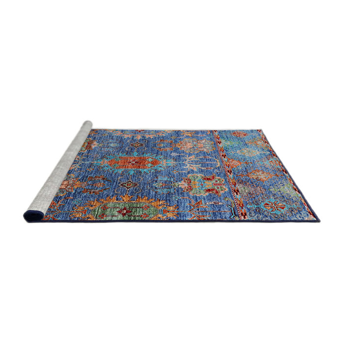 Bungalow Rose Blue/Red Rug | Wayfair