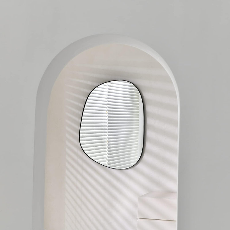 Miroir mural 17,5 "* 22,5", noir
