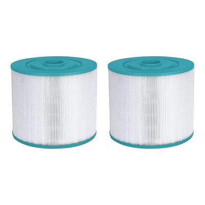 Hurricane 2 Pack Spa Filter Cartridge for Pleatco PVT50W & Unicel C-8350, White