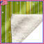 Jeté en molleton Green Stripes - Jetés à motif pour canapés ou lits-123071417