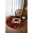 Mattis Burgundy Moroccan Machine Printed Cotton Polyester Area Rug-1042596551