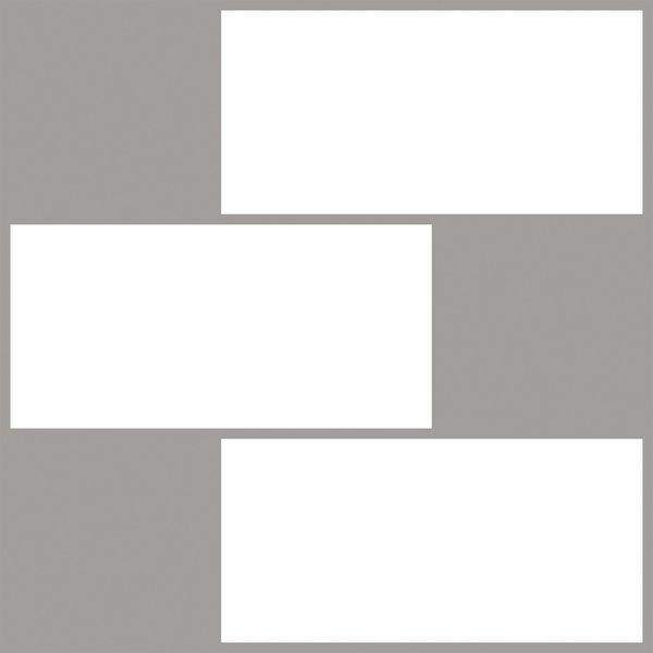25.4cm W x 25.4cm L Vinyl Peel and Stick Mosaic Tile