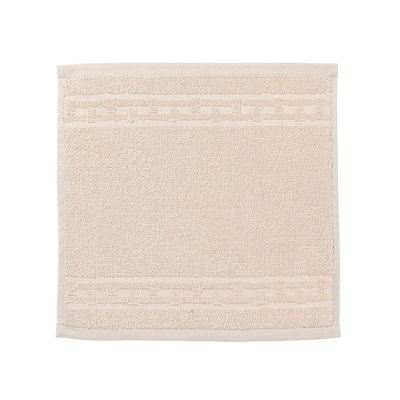 Cotton Blend Ribbed Washcloth