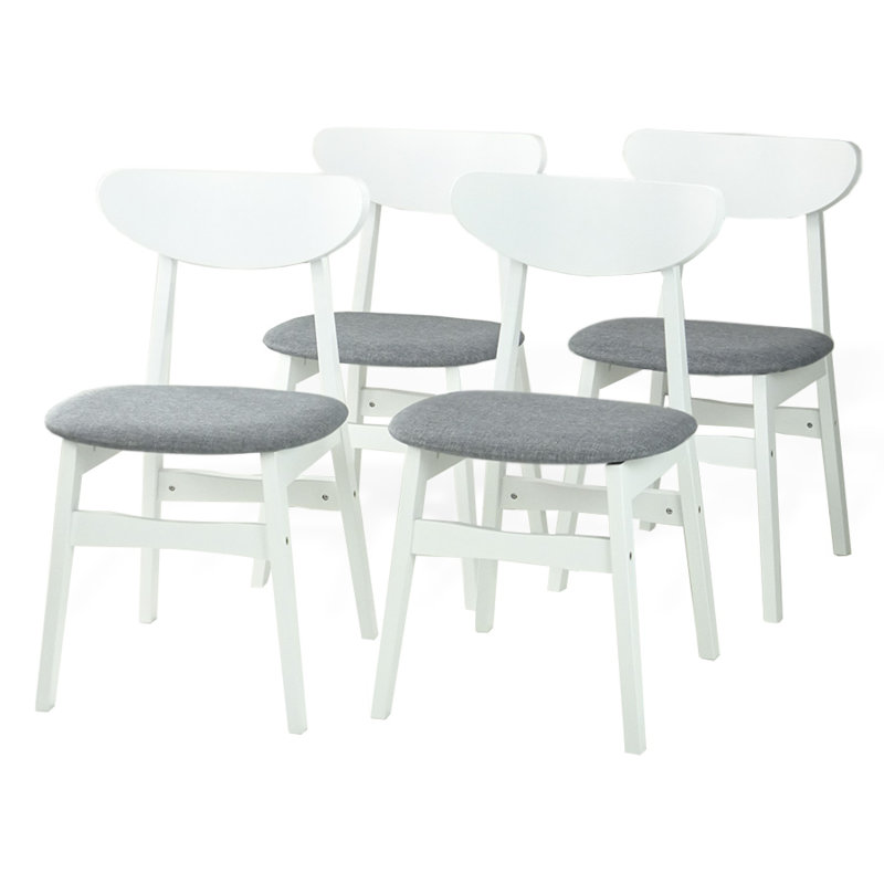 Clinger Clemente 4 - Person Dining Set, White