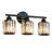 Modern Plating Black 3-Light Crystal Vanity Light Vertical Bathroom Light Fixture Over Mirror for Dressing Table Sink, Compatible with Dimmable Bulbs (Bulbs Not Included)-1311377006-1316182152