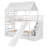 Bahati Verity Loft Bed With Tent And Tower, Rustic Pinewood And MDF-1032586208