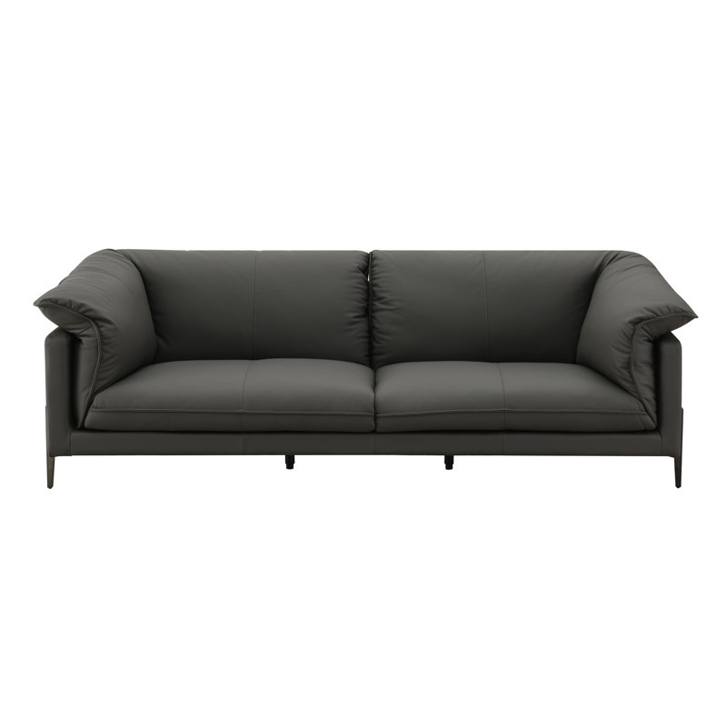 Série Black Leather - capacité de poids de 220 lb pour chaque siège, largeur de siège de 51 po, profondeur de 24 po, hauteurs de dossier et de 17 po, housse de revêtement de luxe