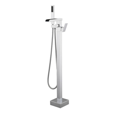 Robinet de salle de bain rouille avec bec en cascade et flexible, matériau résistant à la corrosion, noir