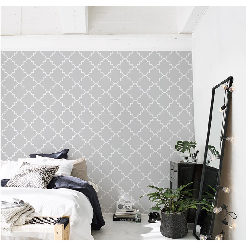 Ellowyn 2.5m x 1.04m Matte Mural, 360 x 250cm, Grey