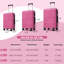 Premium PP Travel Luggage Set, 3-Piece TSA Lock Suitcase Ensemble With 20, 24, And 28 Inch Sizes, 360° Spinner Wheels For Smooth Navigation