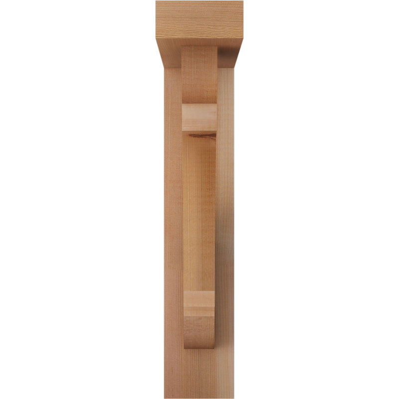 Support de bloc olympique avec entretoise décalée, 18 x 14, Cèdre rouge occidental de l 3 1/2 po (lisse)