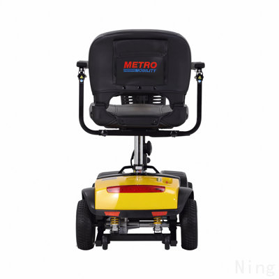 Four Wheels Compact Travel Mobility Scooter With 300w Motor For Adult-300lbs, Yellow