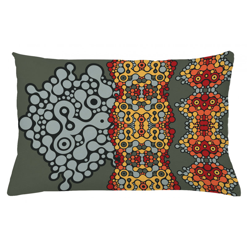 Housse de coussin lombaire intérieur/extérieur, 16 po x 26 po