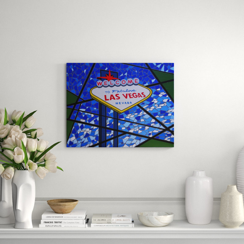 Welcome To Fabulous Las Vegas Painting by Eddie Bruckner