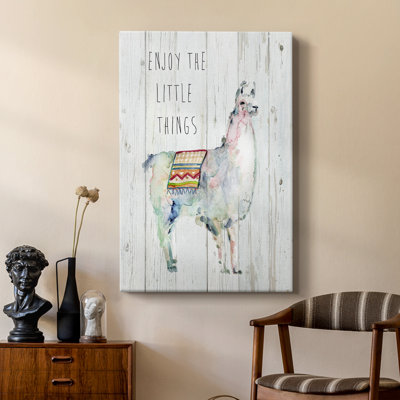 Llama Little Things -Custom Wrapped Gallery Cavas