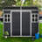 Outdoor Storage Waterproof shed with Floor, Two Windows and Lockable Door-119732991-119732992
