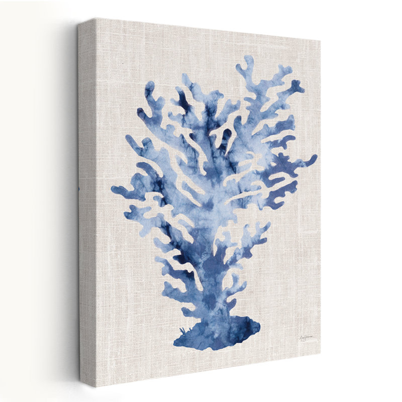 Minimaliste et côtier Shibori Coral III On, H 36 po x l 24 po