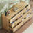 9 Drawer Dresser For Bedroom, Natural Wood