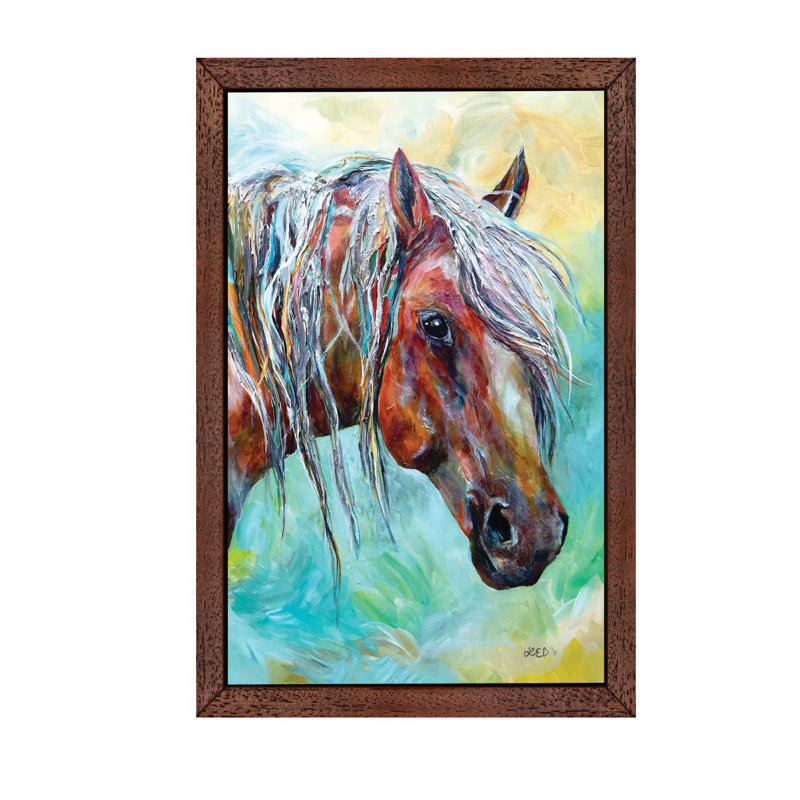 I See You by Lindsey Dahl - Painting on Canvas, Brown Floater Frame, 66.04 cm H x 45.72 cm W