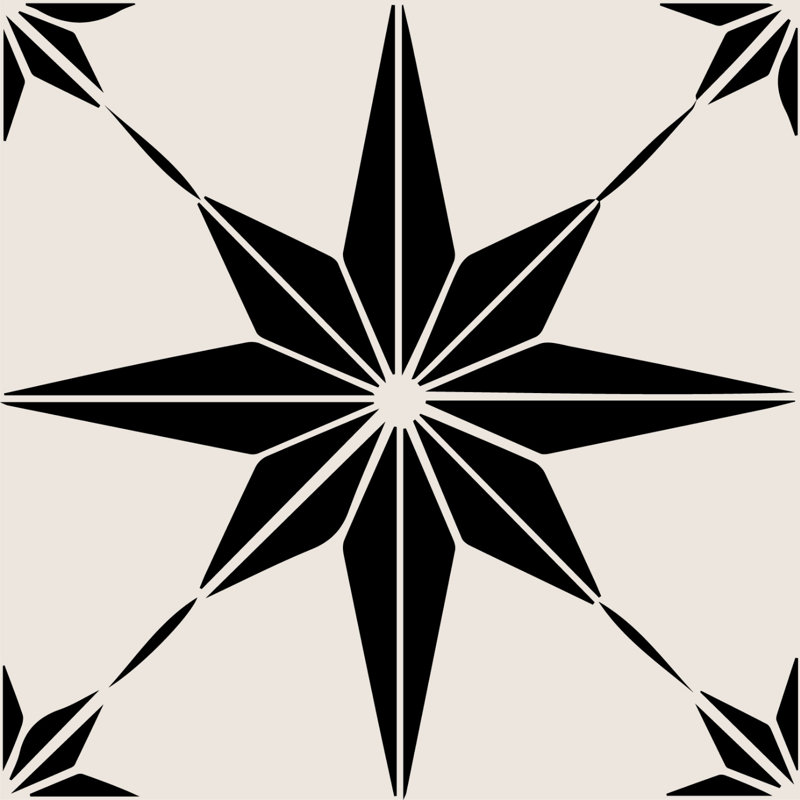 6'' W x 6'' L Vinyl Peel and Stick Mosaic Tile, Black
