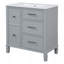 Meuble-lavabo 30 po avec lavabo en céramique-440766085