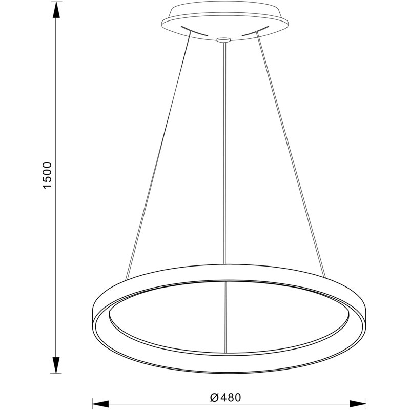 Merope 1 - Light LED Geometric Pendant, Coffee Brushed