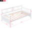 Lit de jour moderne en bois massif, multifonctionnel, taille simple, blanc-203281230