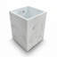 Marble Matte Resin Waste Bin
