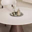 Round retro style dining table and chair-106296207