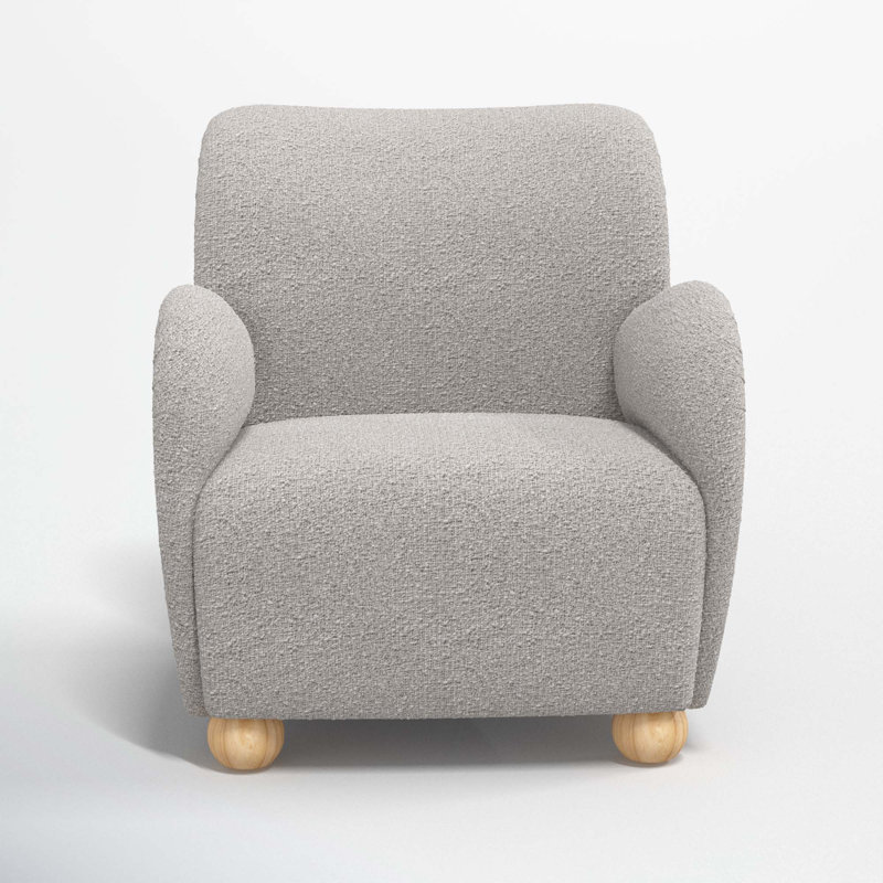 Cowen Polyester Armchair, Classic Elephant Boucle