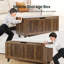 Coffre de rangement avec charnière de sécurité, coffre en bois manufacturé à 4 roues, 39,37 po x 15,74 po x 19,48 po pour chambre à coucher, salon et entrée-1636933435-1623685936