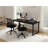  Lennain  71" Wide Wood Office Desk With Steel Tube 4-legs-244832483