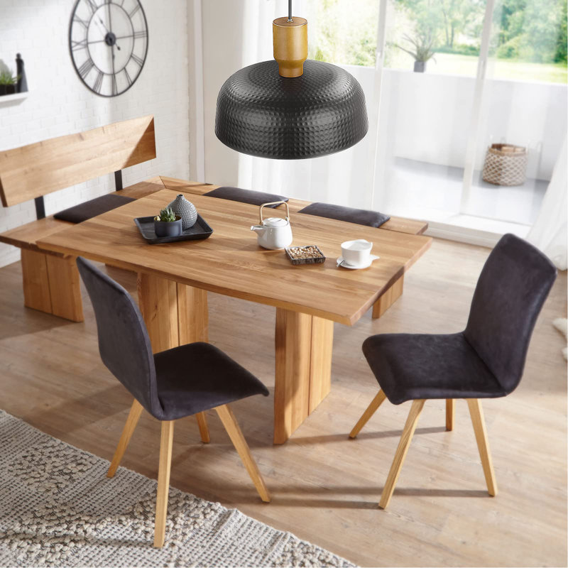 Luminaire suspendu 1 lumière Dunaird, Noir
