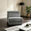 Fauteuil sans accoudoirs moderne en tissu Aarunya