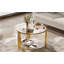 Table basse moderne en verre de 31,5 po (table basse seulement, sans chaises)-588843184