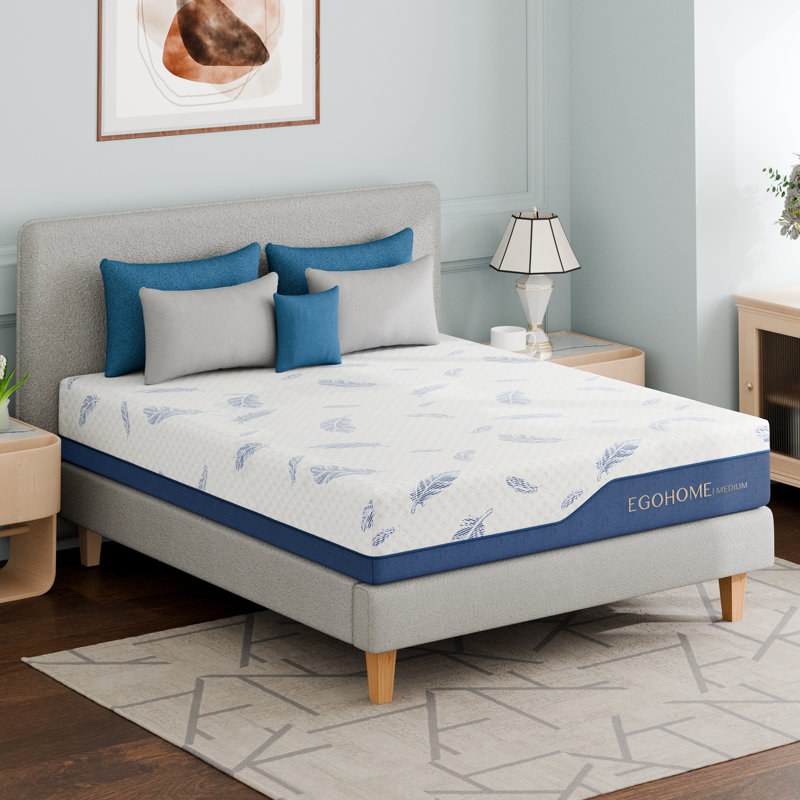 EGOHOME 6" Medium Cooling Gel Memory Foam Mattress in a Box with CertiPUR-US, OEKO-TEX Certified, Twin, 6"