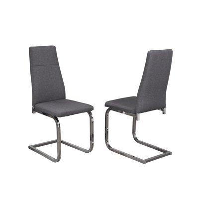 Chaise d'appoint rembourrée grise Ryburn