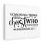 All Things Through Christ Philippians 4:13 - Wrapped Canvas Print-1990197706