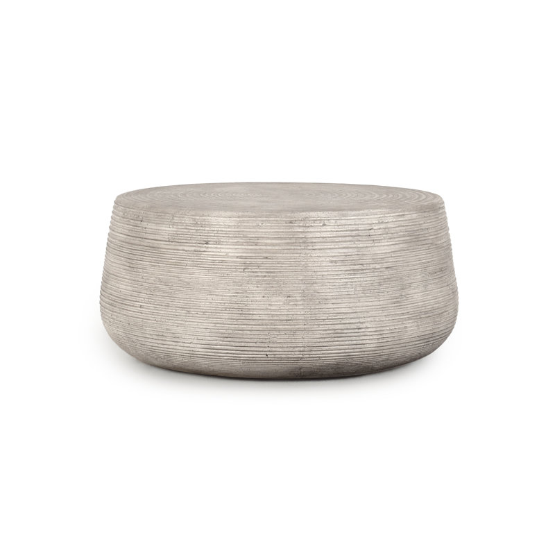 Nellie 37" Outdoor Coffee Table Light Gray