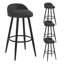 Ackeron Upholstered Counter Stool with Metal Frame-308496242