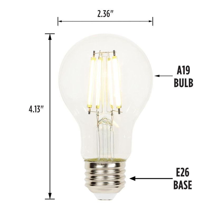 E26/Medium (Standard) 3000 K LED Bulb, 6.5 W
