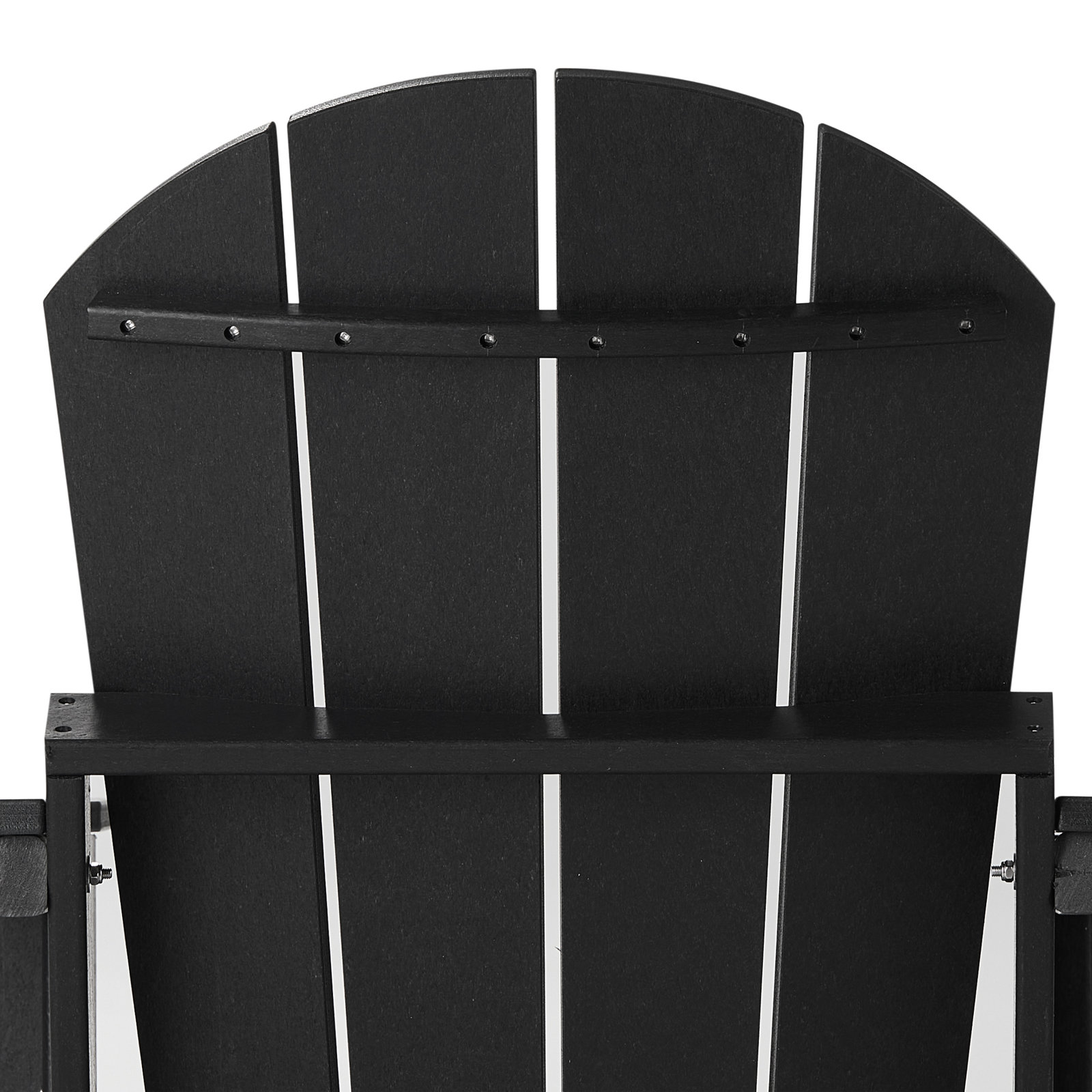 Laguna Foldable Outdoor Adirondack Set, Black