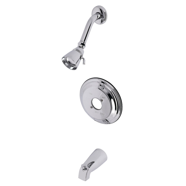 Kingston Brass Pressure Balanced Tub and Shower Faucet, Trim Only without Handle