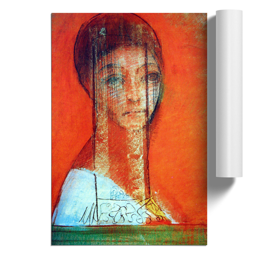 Veiled Woman by Odilon Redon - Frameless Print